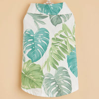 HKM-841171 Hawaiian Vacation Dog Shirt in Cotton - Stylish Purple & Green Options for Small to XL Pets