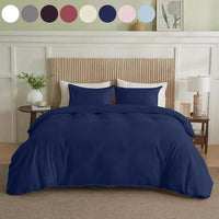 HKM-841363 Solid King Duvet Cover by Serta Simply Clean