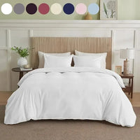 HKM-841363 Solid King Duvet Cover by Serta Simply Clean