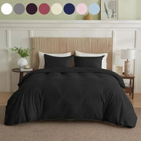 HKM-841363 Solid King Duvet Cover by Serta Simply Clean