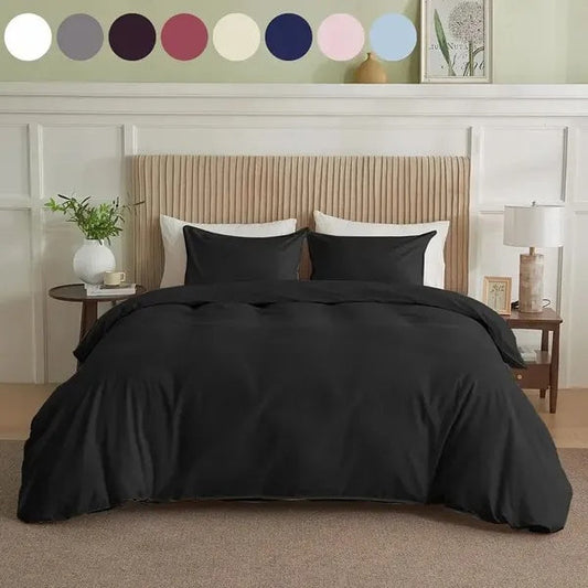 KTX-841363 Solid King Duvet Cover by Serta Simply Clean
