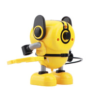 HKM-841363 Wind-Up Spinning Top Toy Robot - 360 Degree Stunt Gyro for Kids Ages 2-13, Educational and Fun