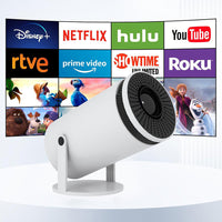 HKM-841427 Portable Mini 4K Home HD Projector with Bluetooth and Automatic Correction for Home Theater and Outdoor Use