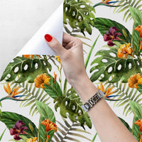 HKM-841491 Self-Adhesive PVC Roll Wallpaper - 45cm x 200cm Touch Fabric
