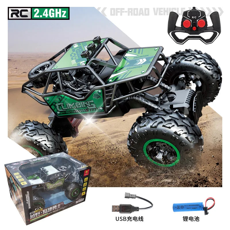 HKM-841555 1/18 Alloy Electric Four-Wheel Remote Control Off-Road Climbing Vehicle