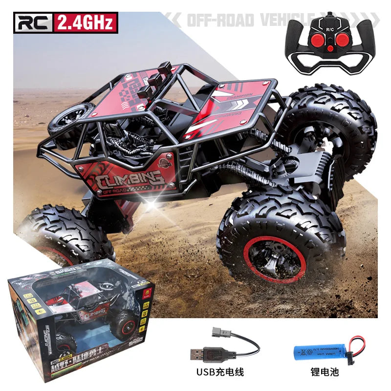 HKM-841555 1/18 Alloy Electric Four-Wheel Remote Control Off-Road Climbing Vehicle