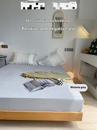 HKM-841555 Double-Sided Fitted Sheet for Mother and Baby - Soft Chemical Fiber, Sizes 150x200cm & 180x200cm