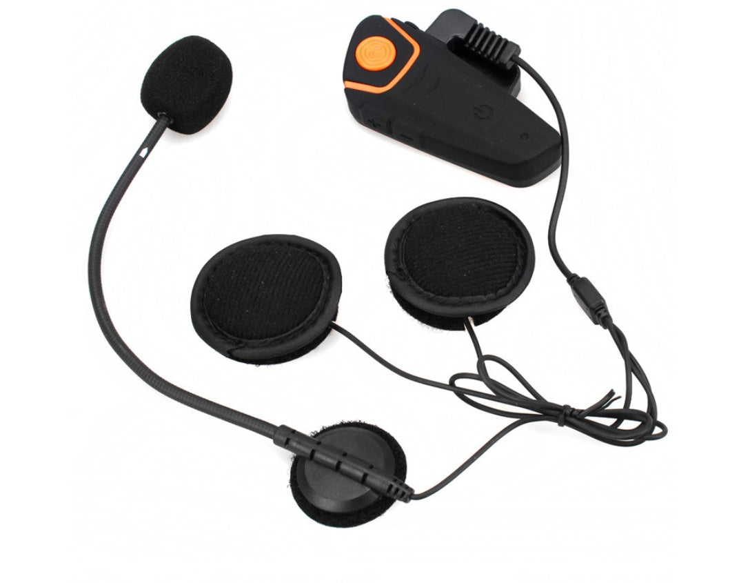 HKM-841619 Bluetooth Motorcycle Helmet Intercom Walkie-Talkie with 1000m Range and FM Radio Function