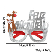 HKM-841683 Bronzed Fabric Snowflake Christmas Glasses for New Year Party Fun