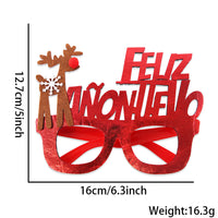 HKM-841683 Bronzed Fabric Snowflake Christmas Glasses for New Year Party Fun