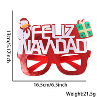 HKM-841683 Bronzed Fabric Snowflake Christmas Glasses for New Year Party Fun
