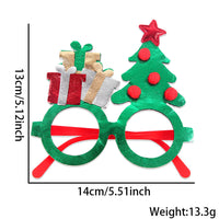 HKM-841683 Bronzed Fabric Snowflake Christmas Glasses for New Year Party Fun
