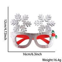 HKM-841683 Bronzed Fabric Snowflake Christmas Glasses for New Year Party Fun