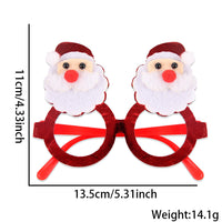 HKM-841683 Bronzed Fabric Snowflake Christmas Glasses for New Year Party Fun