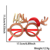 HKM-841683 Bronzed Fabric Snowflake Christmas Glasses for New Year Party Fun