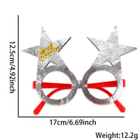 HKM-841683 Bronzed Fabric Snowflake Christmas Glasses for New Year Party Fun