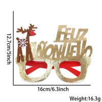 HKM-841683 Bronzed Fabric Snowflake Christmas Glasses for New Year Party Fun