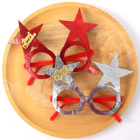 HKM-841683 Bronzed Fabric Snowflake Christmas Glasses for New Year Party Fun