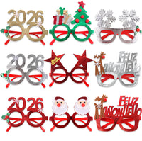 HKM-841683 Bronzed Fabric Snowflake Christmas Glasses for New Year Party Fun