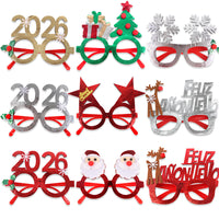 HKM-841683 Bronzed Fabric Snowflake Christmas Glasses for New Year Party Fun