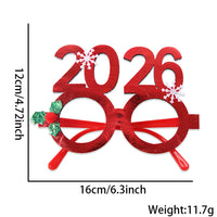 HKM-841683 Bronzed Fabric Snowflake Christmas Glasses for New Year Party Fun