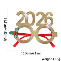 HKM-841683 Bronzed Fabric Snowflake Christmas Glasses for New Year Party Fun
