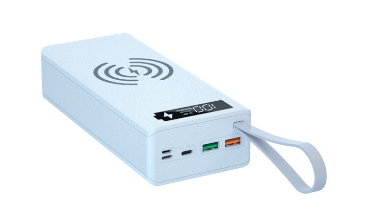 HKM-841747 Detachable 16-Section 18650 Battery Power Bank Kit with Wireless Charging and LCD Display