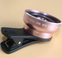 HKM-841939 2-in-1 HD Clip-On Lens Kit: 0.45x Super Wide Angle & 12.5x Macro Lens for Mobile Phones and Digital Cameras