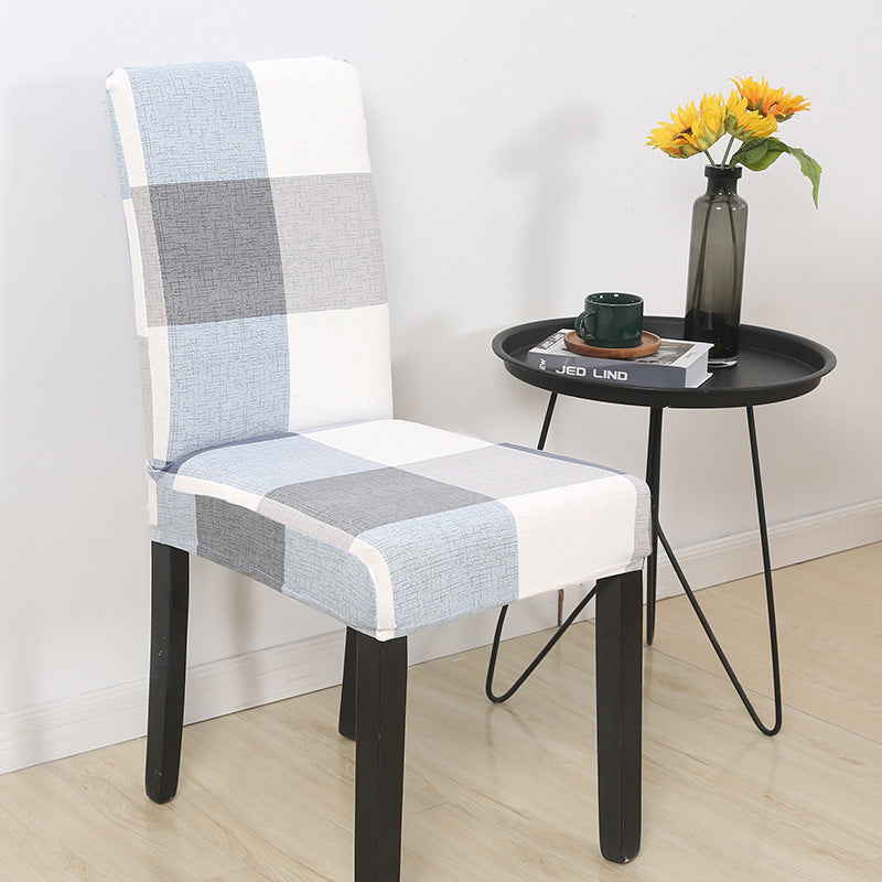 HKM-841939 Elastic Polyester Chair Cover - European Classic Floral Design for Hotel Use