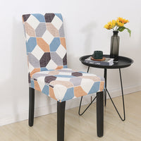 HKM-841939 Elastic Polyester Chair Cover - European Classic Floral Design for Hotel Use
