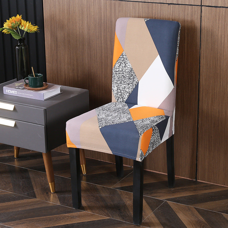 HKM-841939 Elastic Polyester Chair Cover - European Classic Floral Design for Hotel Use