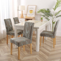 HKM-841939 Elastic Polyester Chair Cover - European Classic Floral Design for Hotel Use