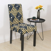 HKM-841939 Elastic Polyester Chair Cover - European Classic Floral Design for Hotel Use