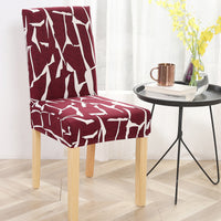 HKM-841939 Elastic Polyester Chair Cover - European Classic Floral Design for Hotel Use