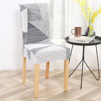 HKM-841939 Elastic Polyester Chair Cover - European Classic Floral Design for Hotel Use