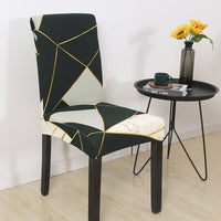 HKM-841939 Elastic Polyester Chair Cover - European Classic Floral Design for Hotel Use