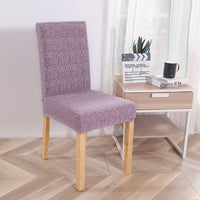 HKM-841939 Elastic Polyester Chair Cover - European Classic Floral Design for Hotel Use