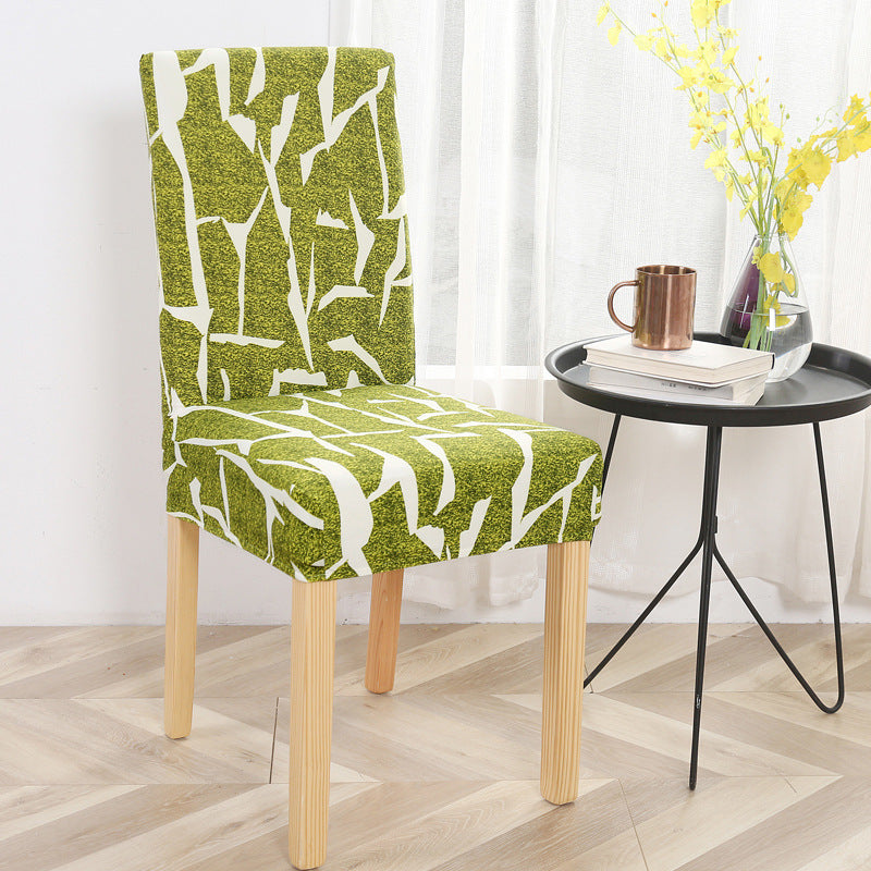 HKM-841939 Elastic Polyester Chair Cover - European Classic Floral Design for Hotel Use