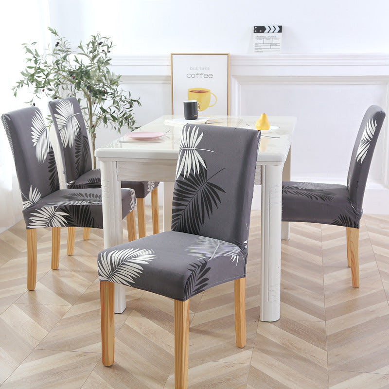 HKM-841939 Elastic Polyester Chair Cover - European Classic Floral Design for Hotel Use