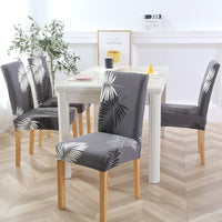 HKM-841939 Elastic Polyester Chair Cover - European Classic Floral Design for Hotel Use