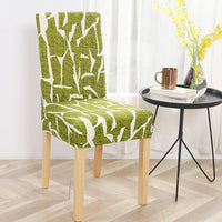 HKM-841939 Elastic Polyester Chair Cover - European Classic Floral Design for Hotel Use