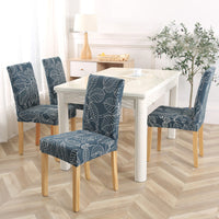 HKM-841939 Elastic Polyester Chair Cover - European Classic Floral Design for Hotel Use