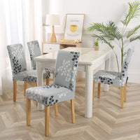 HKM-841939 Elastic Polyester Chair Cover - European Classic Floral Design for Hotel Use
