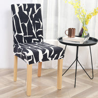 HKM-841939 Elastic Polyester Chair Cover - European Classic Floral Design for Hotel Use