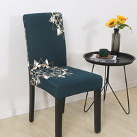 HKM-841939 Elastic Polyester Chair Cover - European Classic Floral Design for Hotel Use