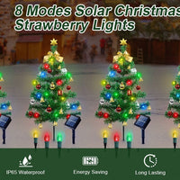 HKM-842003 Solar-Powered Christmas Tree Lights - 2 Pack, 38x11x13.5 cm, 0.95 kg
