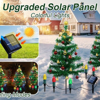HKM-842003 Solar-Powered Christmas Tree Lights - 2 Pack, 38x11x13.5 cm, 0.95 kg