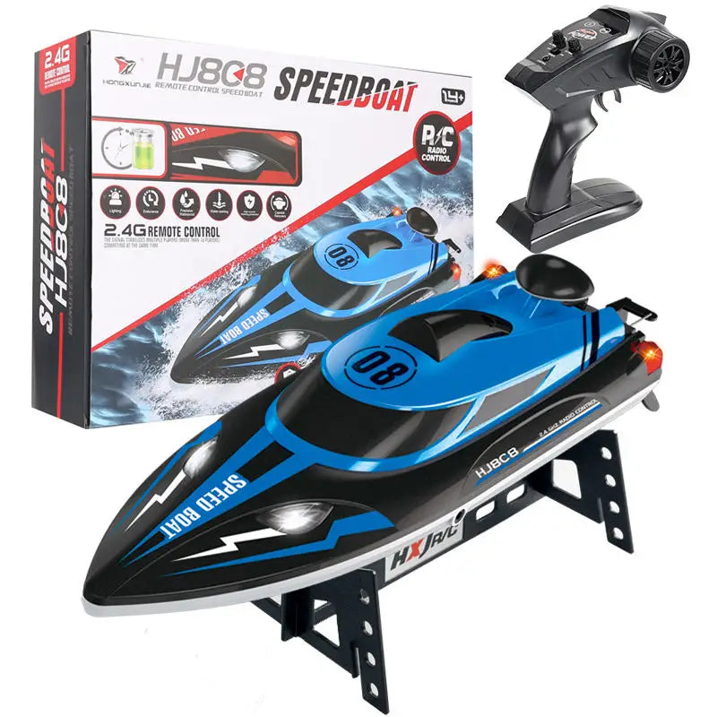 HKM-842131 High-Speed Remote Control Racing Boat 25KM/H with USB Charging and Controller