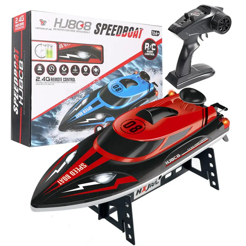 HKM-842131 High-Speed Remote Control Racing Boat 25KM/H with USB Charging and Controller