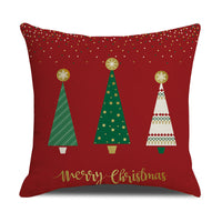 HKM-842259 Nordic Christmas Day Throw Linen Cushion Pillowcase 45x45cm